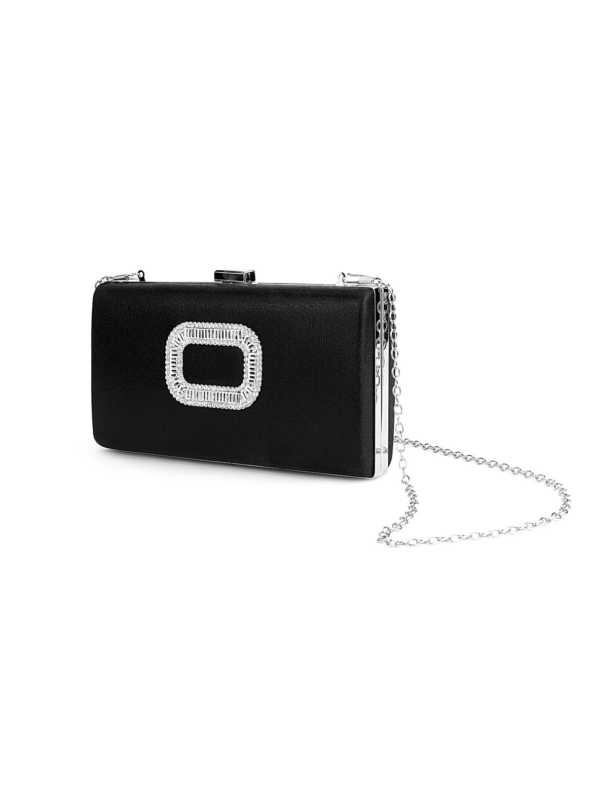 Rhinestone Decor Party Clutch Bag Chain Crossbody Bag