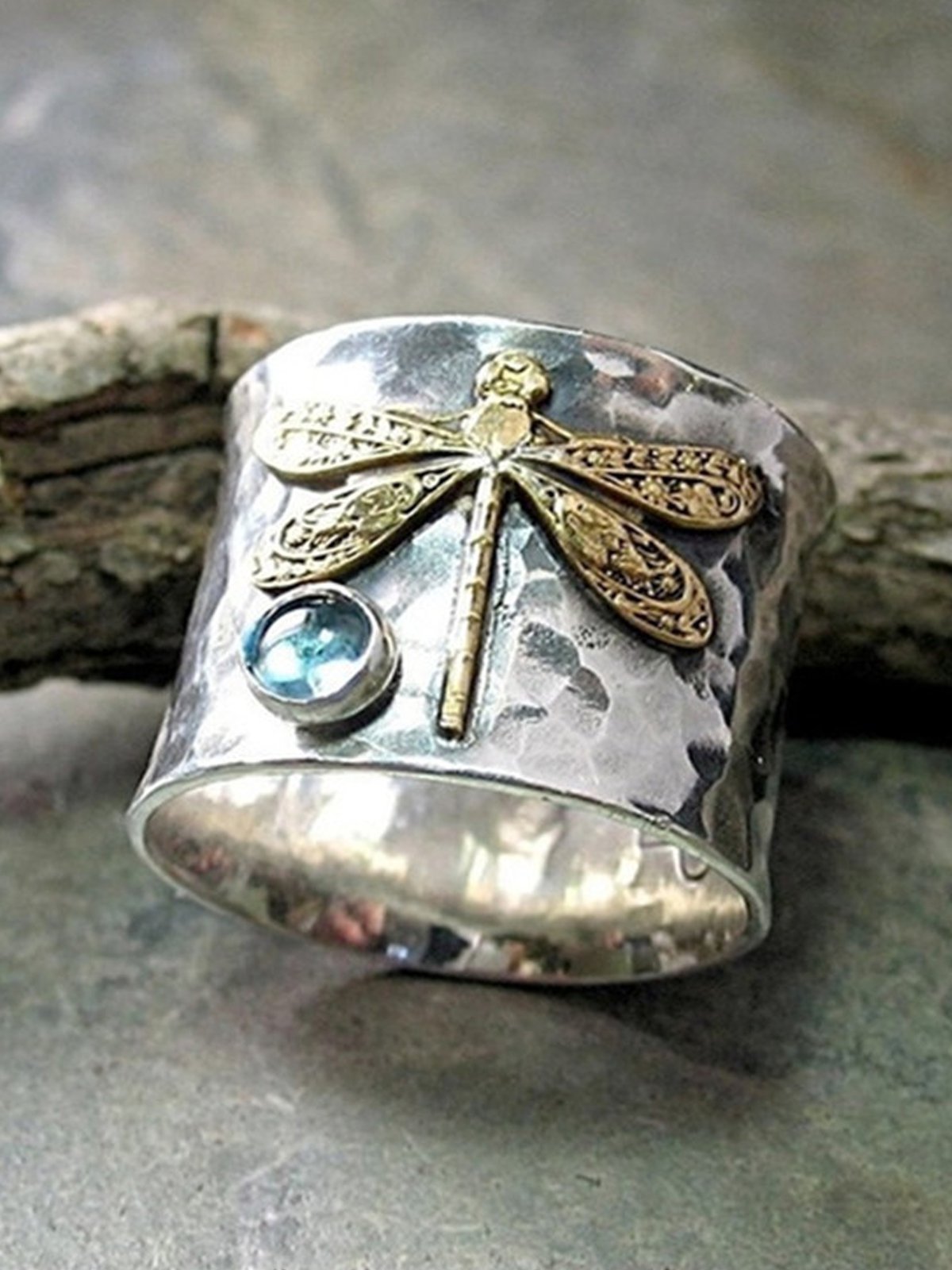 Vintage Style Vacation Mysterious Dragonfly Alloy Ring