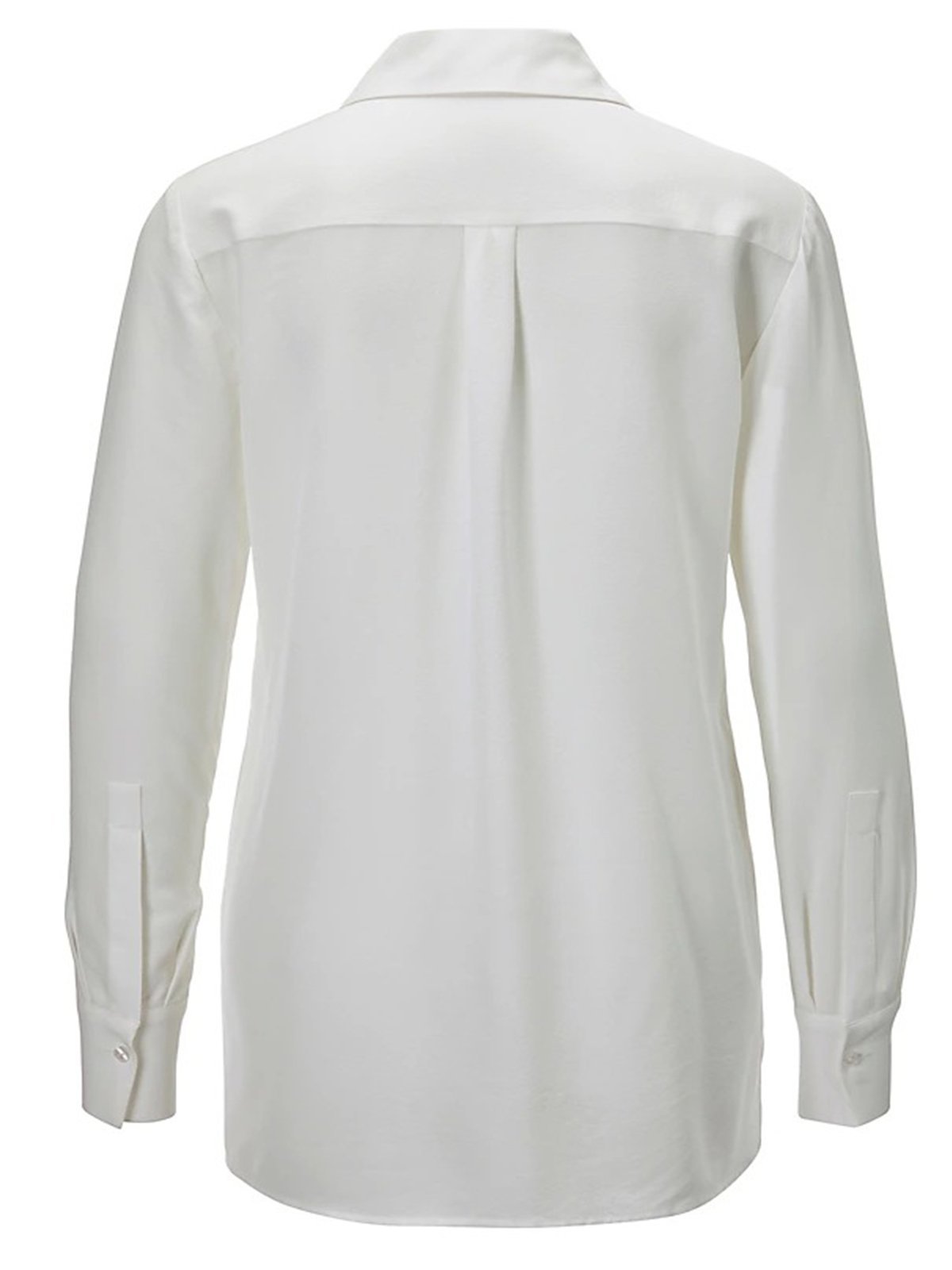 Vintage Plain Long Sleeve Casual Shirt Top