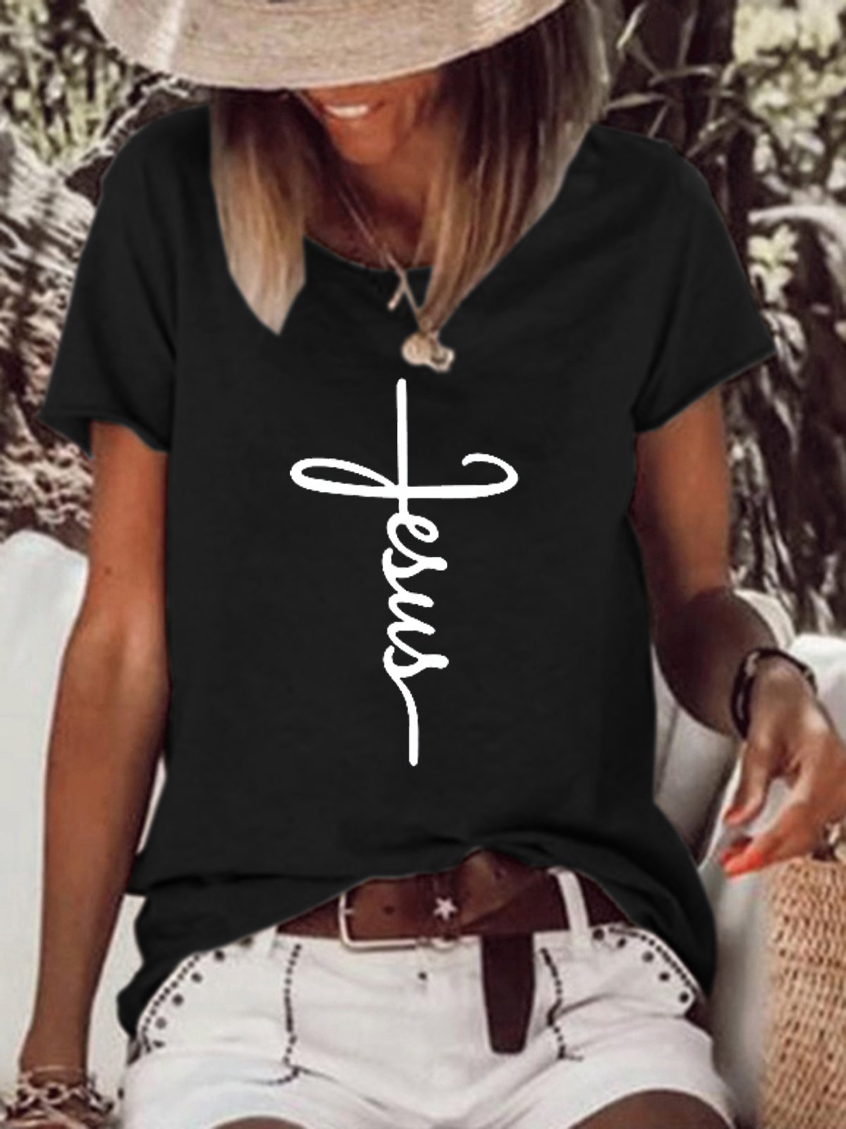 Jesus Women's Short sleeve Top