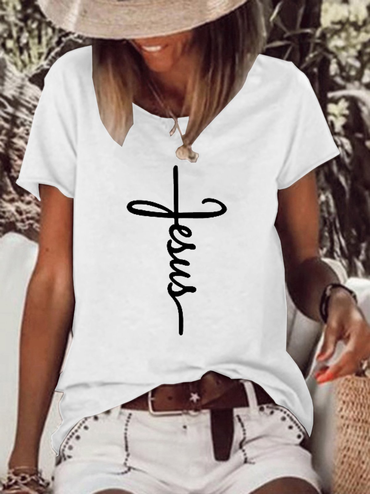 Jesus Women's Short sleeve Top