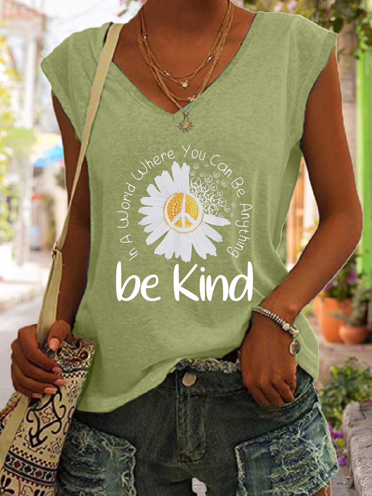 Be Kind Regular Fit Cotton Blends Casual Knit Tank