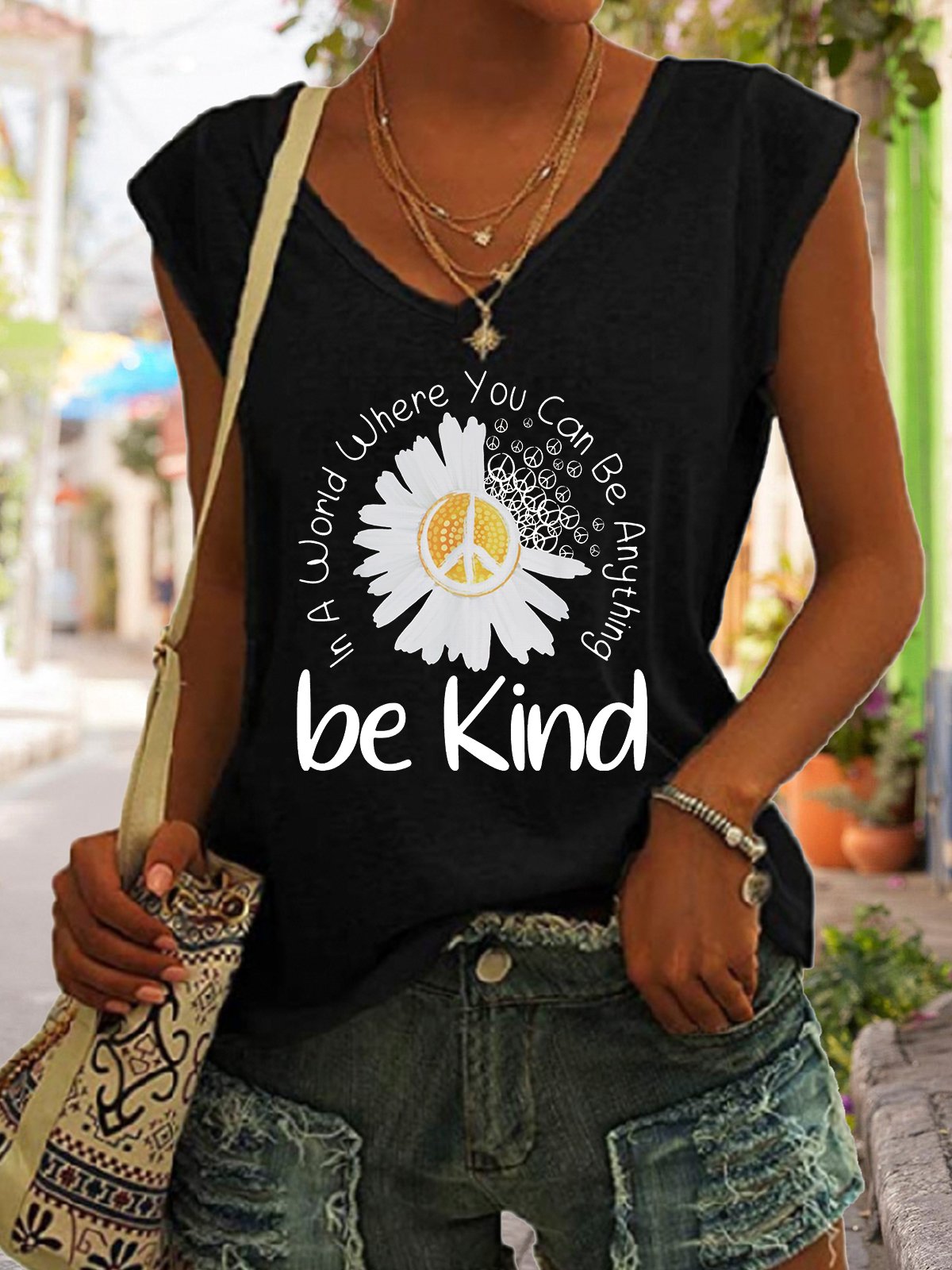 Be Kind Regular Fit Cotton Blends Casual Knit Tank