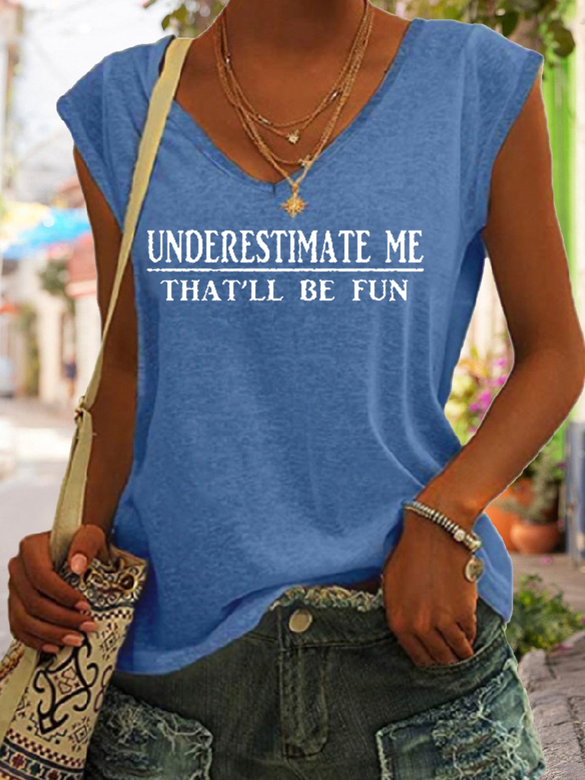 Underestimate Me That'll Be Fun Casual Knit Tank