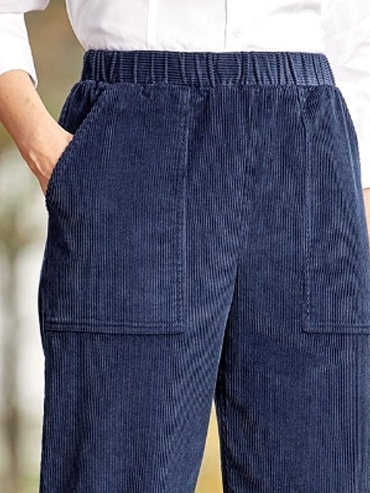 Wide-Wale Corduroy Pull-On Pant