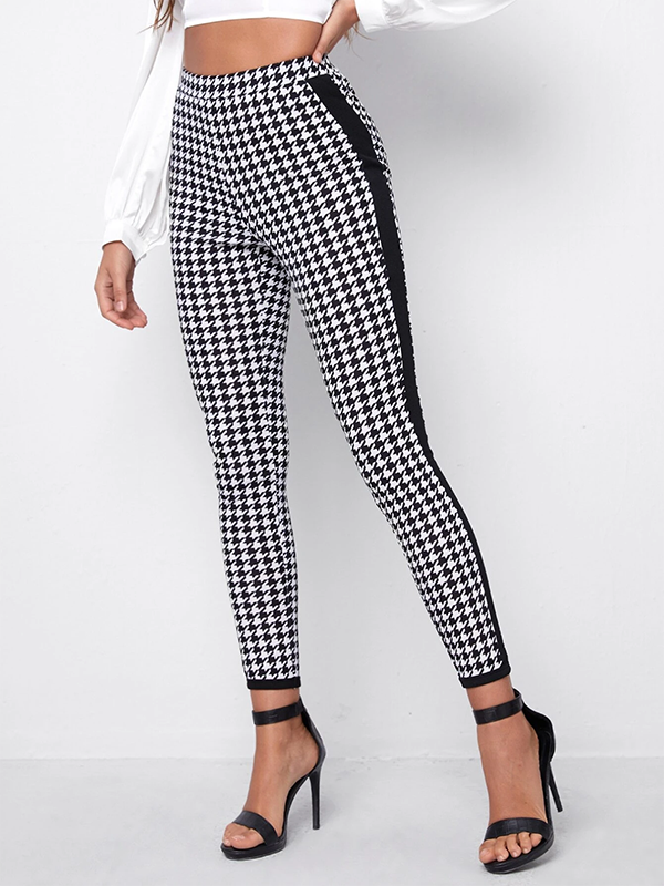 Casual Houndstooth Legging