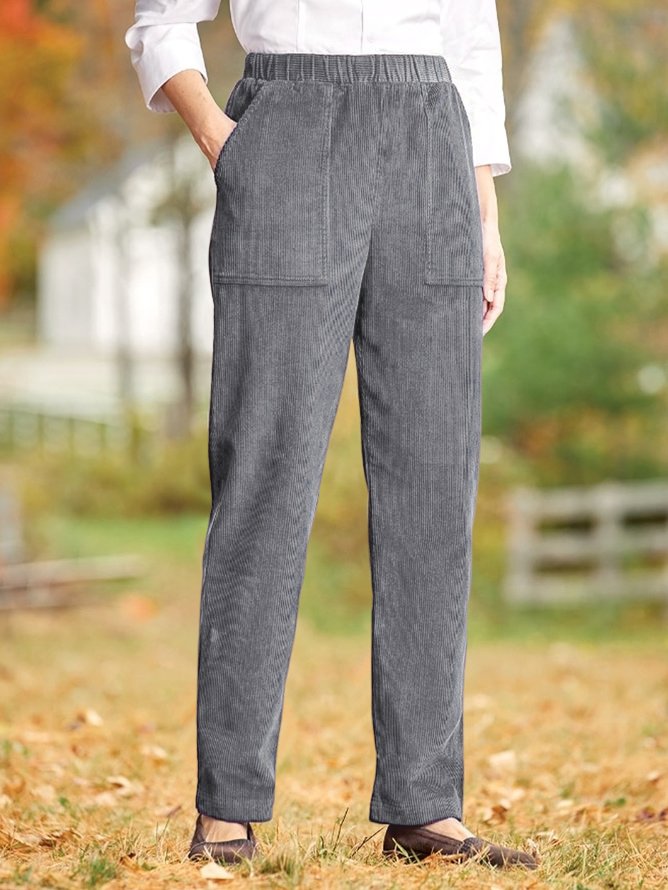 Wide-Wale Corduroy Pull-On Pant