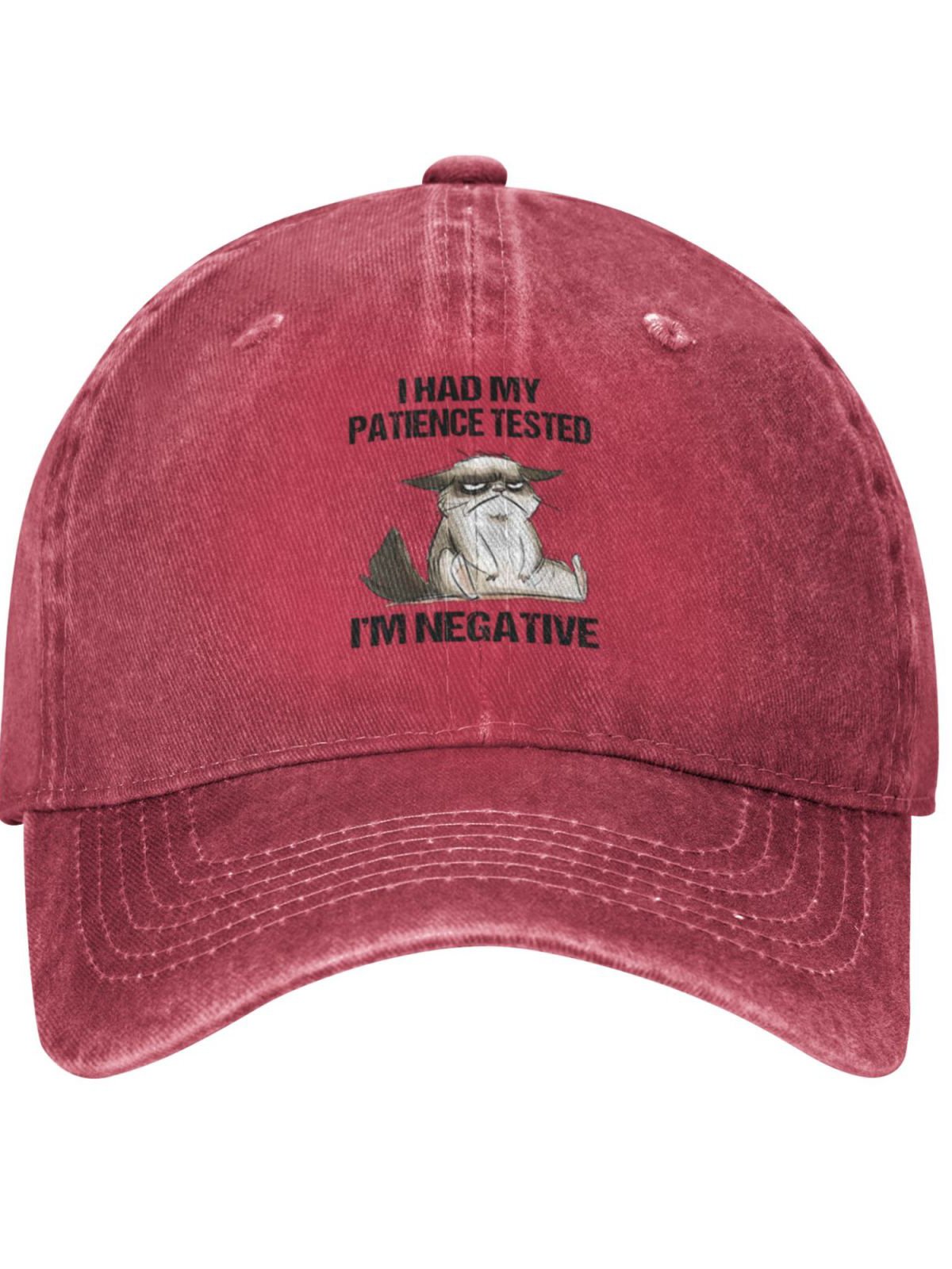 I Had My Patience Tested Animals Graphic Adjustable Hat