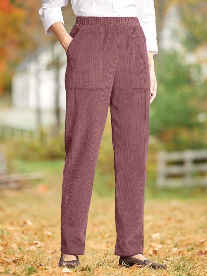 Wide-Wale Corduroy Pull-On Pant