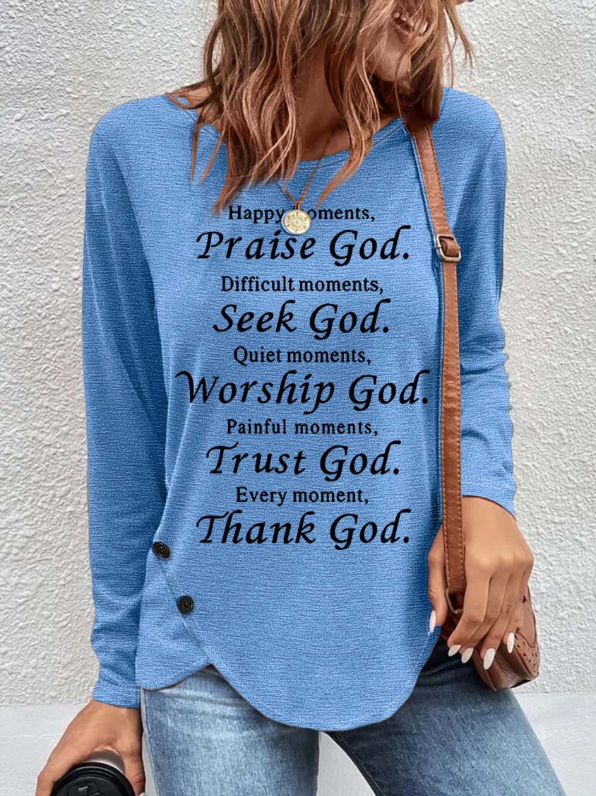 Women's Thanks God Casual Top