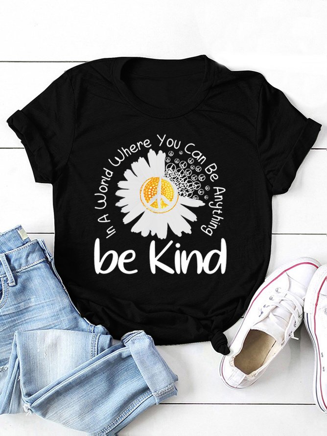 Be Kind Cotton Blends Casual T-shirt