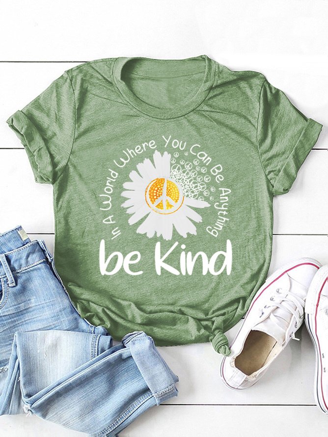 Be Kind Cotton Blends Casual T-shirt