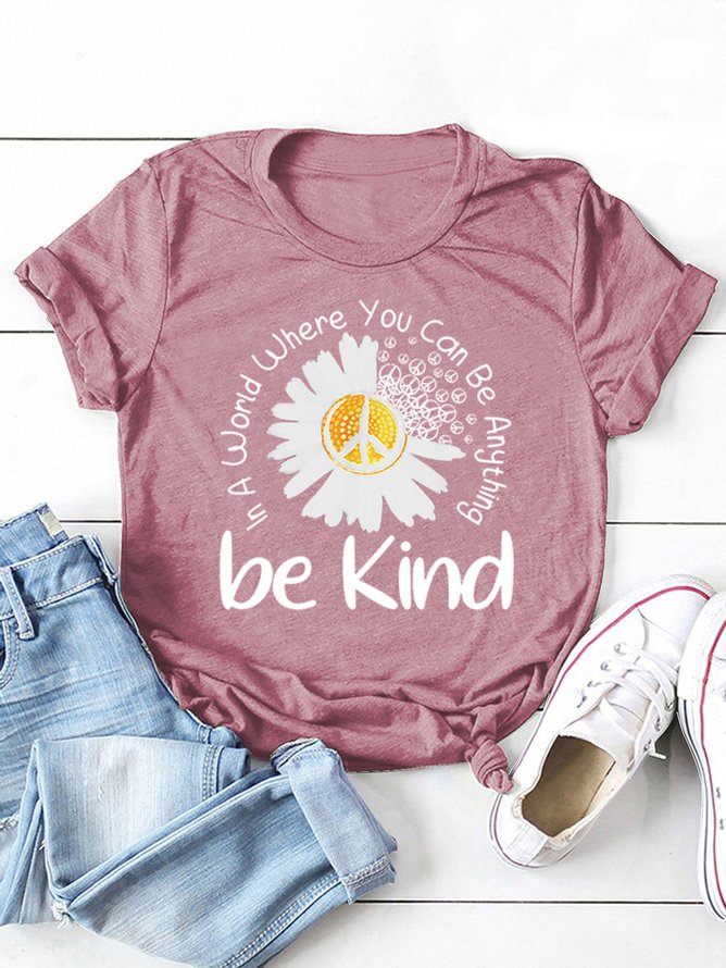 Be Kind Cotton Blends Casual T-shirt