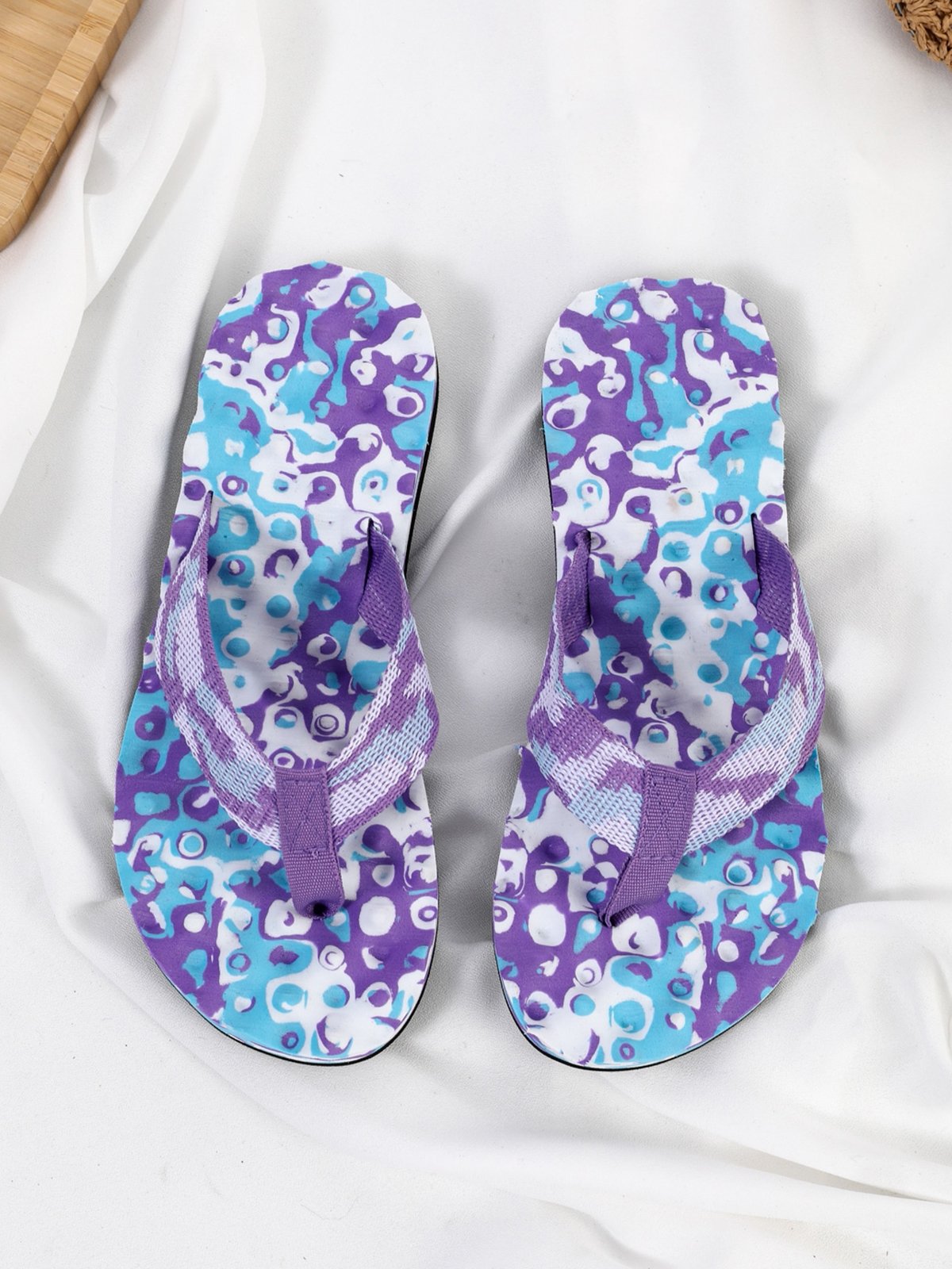 Vacation Camo Printing Nylon Beach Flip-Flops