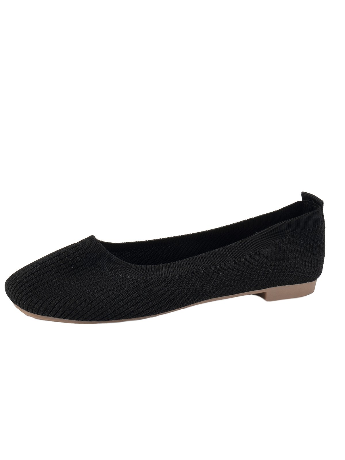 Casual Square Toe Comfy Insole Commuting Breathable Slip On Shallow Shoes