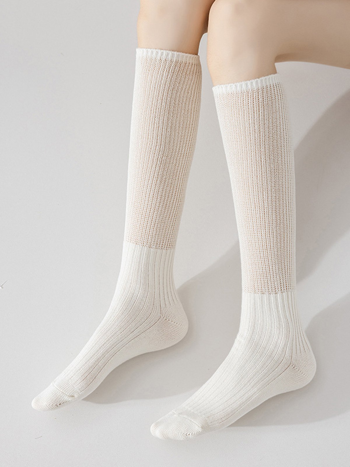 Women Minimalist Slouch Over the Calf Socks