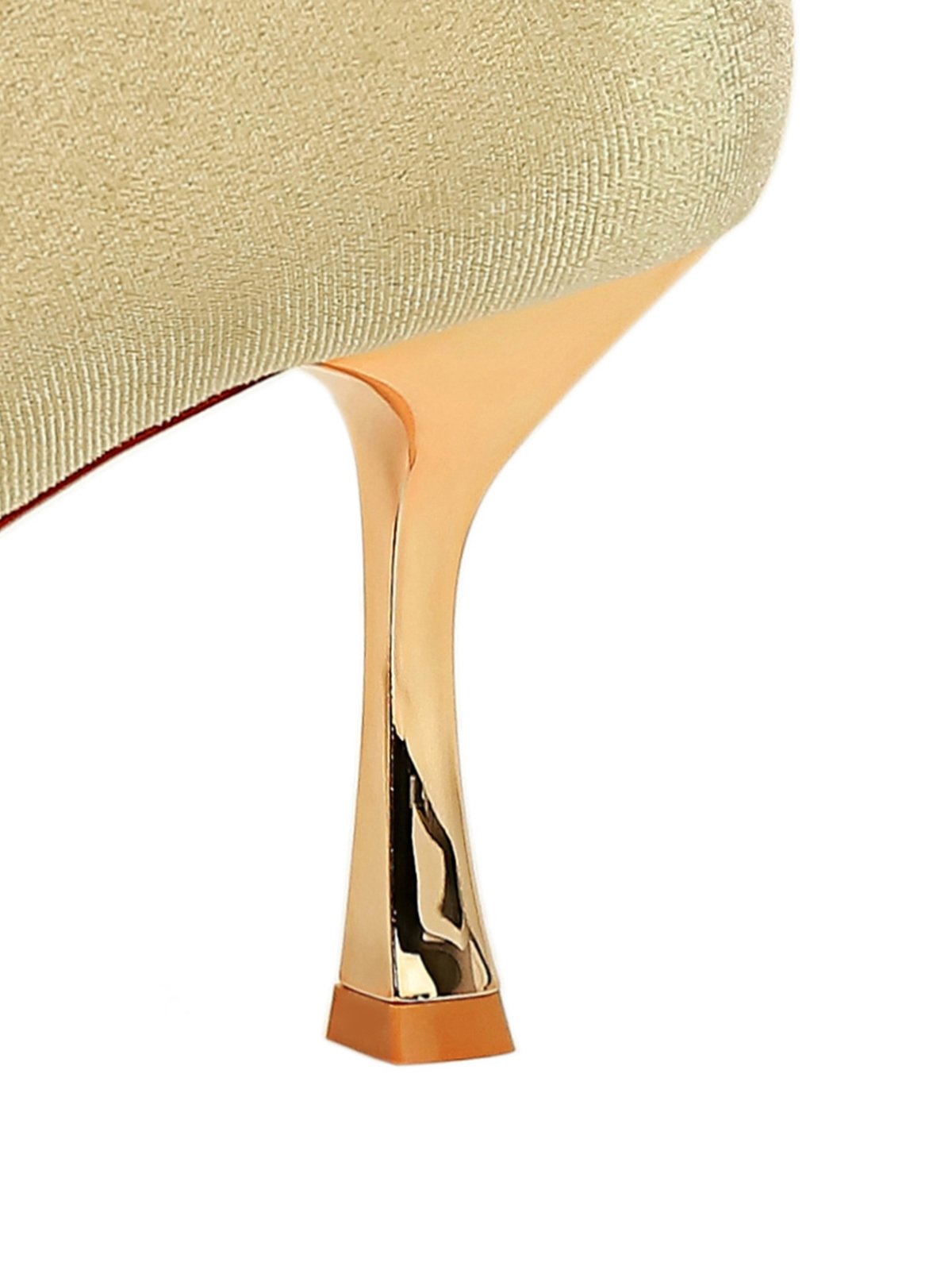 Elegant Imitation Pearl Buckle Stiletto Heel Flocked Pumps