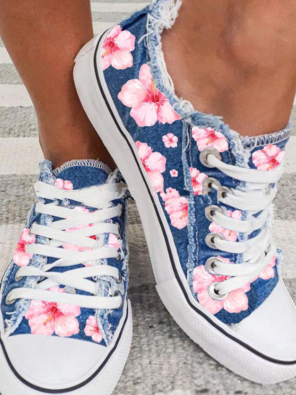 Casual Floral All Season Canvas Shoes
