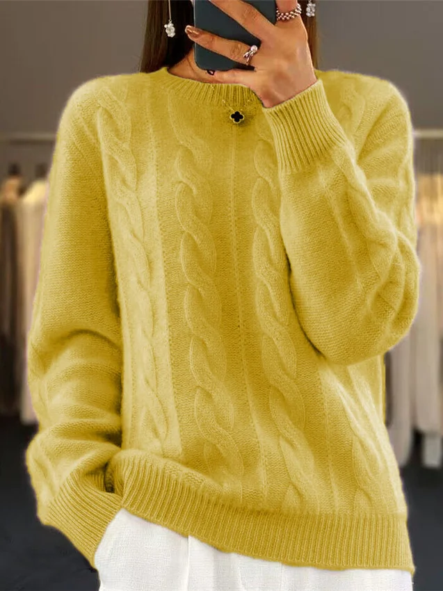 Loose Casual Crew Neck Sweater