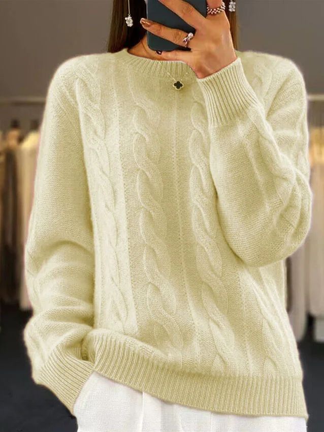 Loose Casual Crew Neck Sweater