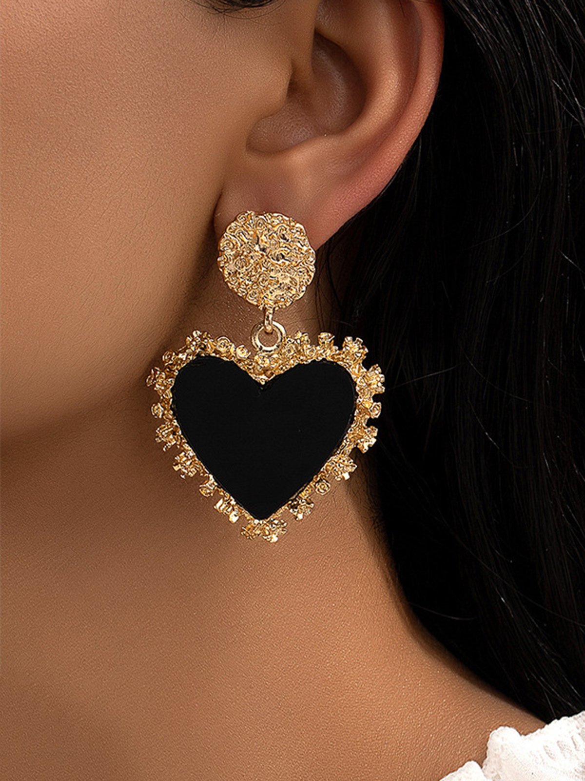 Valentine's Day Heart Drop Earrings