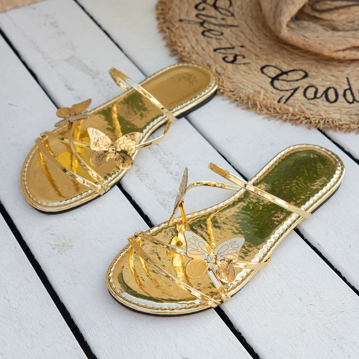 Pu Casual Butterfly Sandal