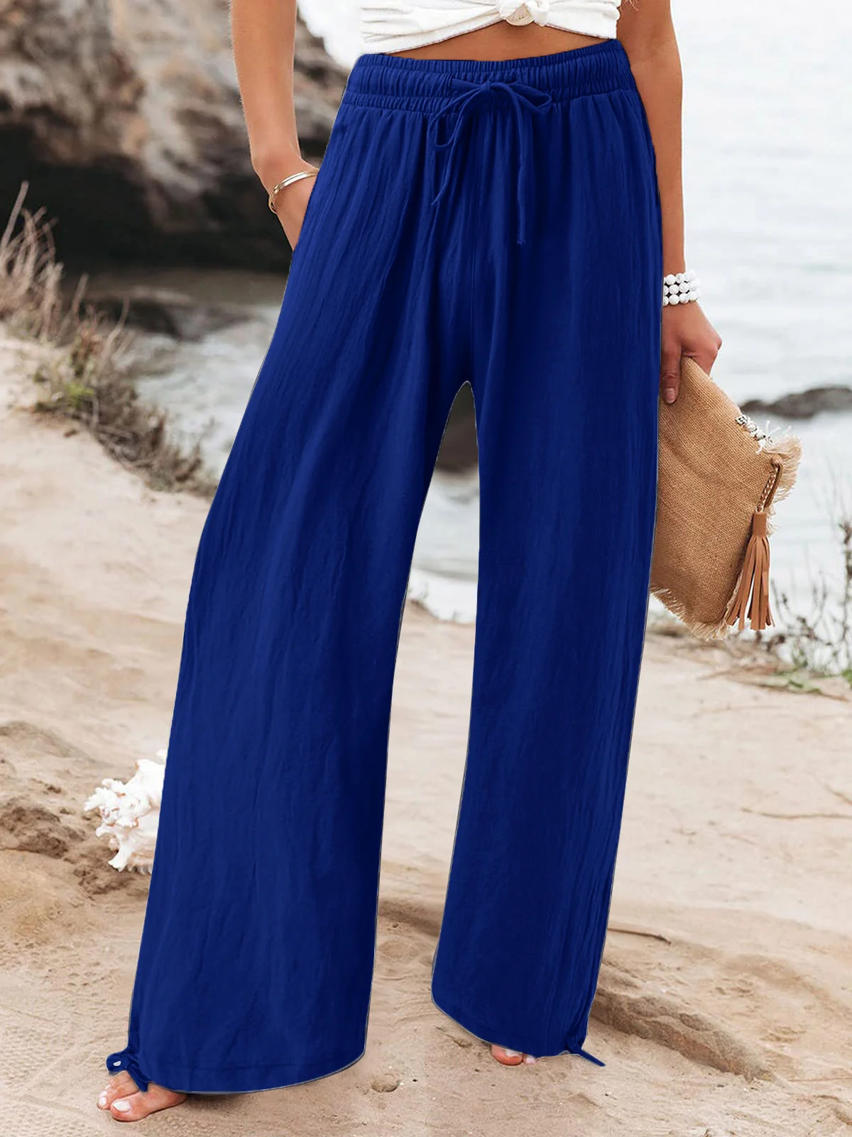 Plain Loose Casual Pants