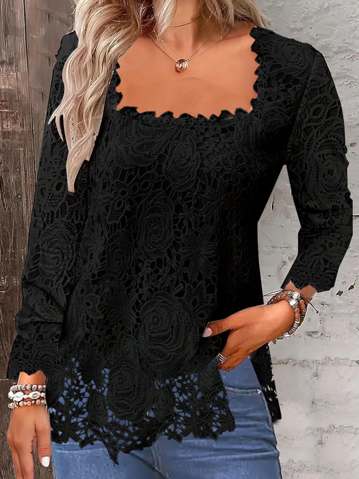 Lace Casual Shirt