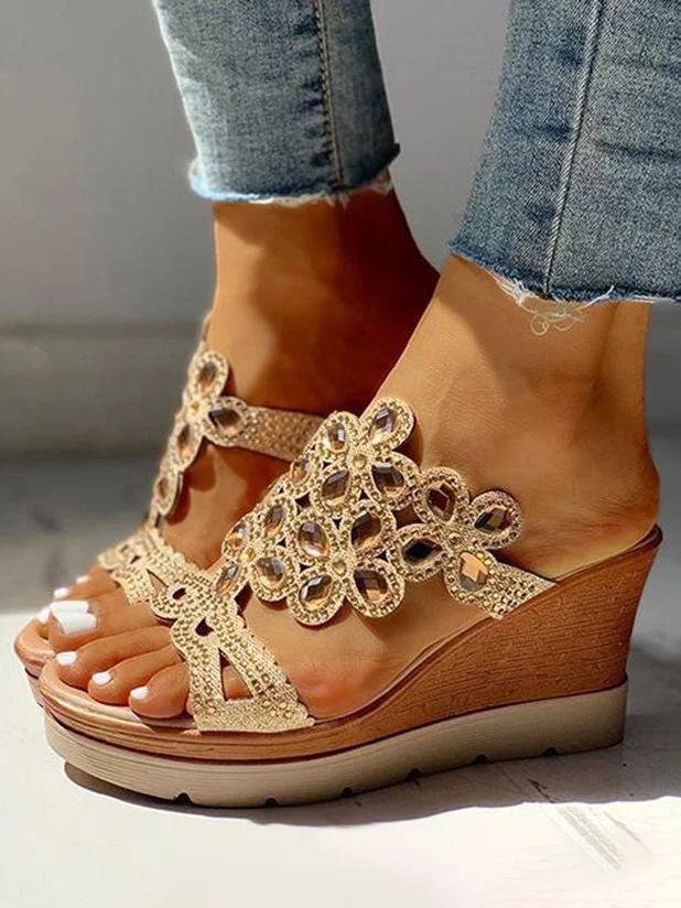 Plain Casual Summer Slide Sandals