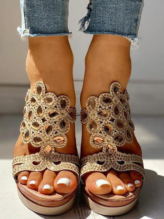 Plain Casual Summer Slide Sandals