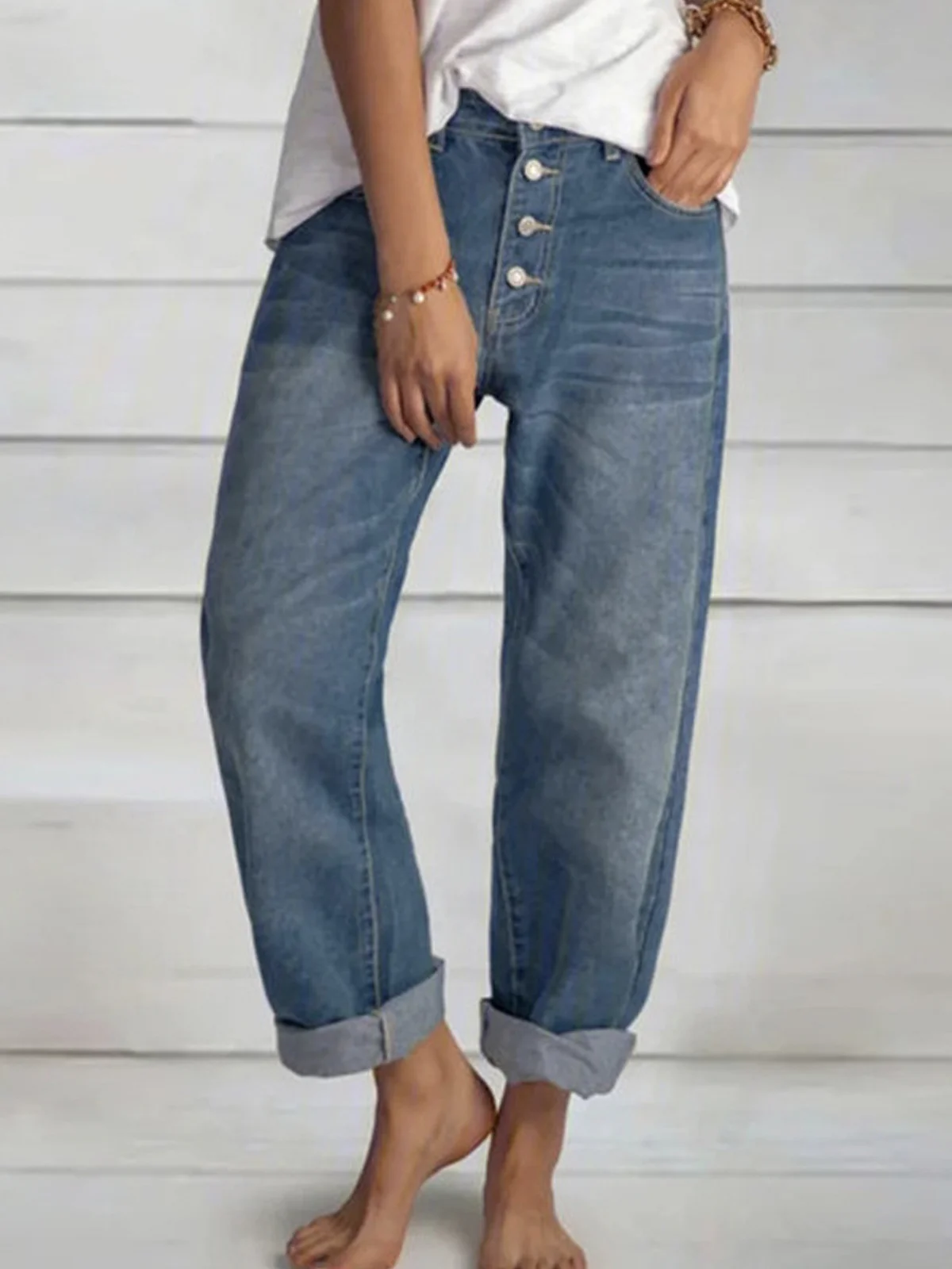 West Style Plain Jeans