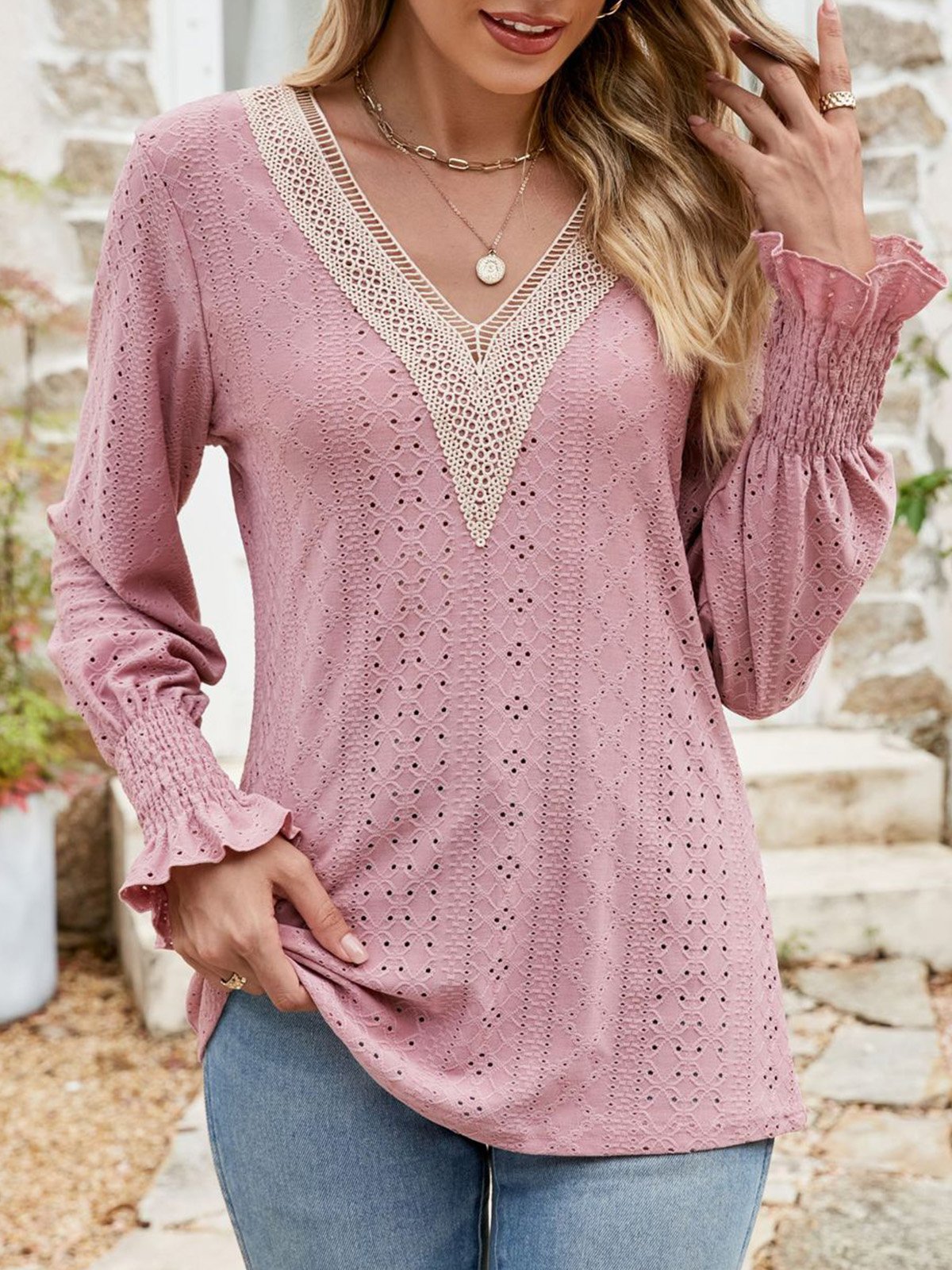 Casual V Neck Shirt