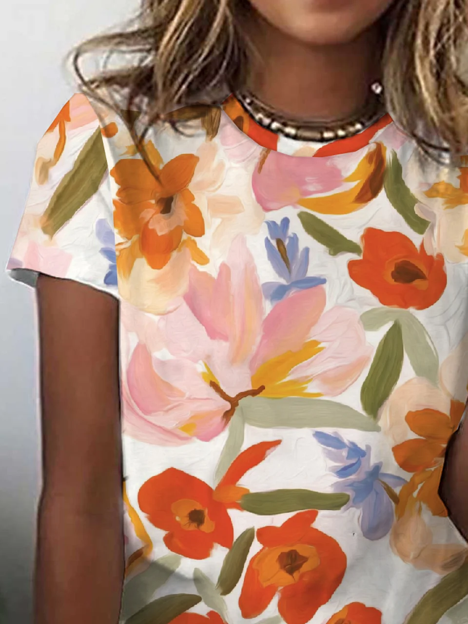 Casual Loose Floral T-Shirt