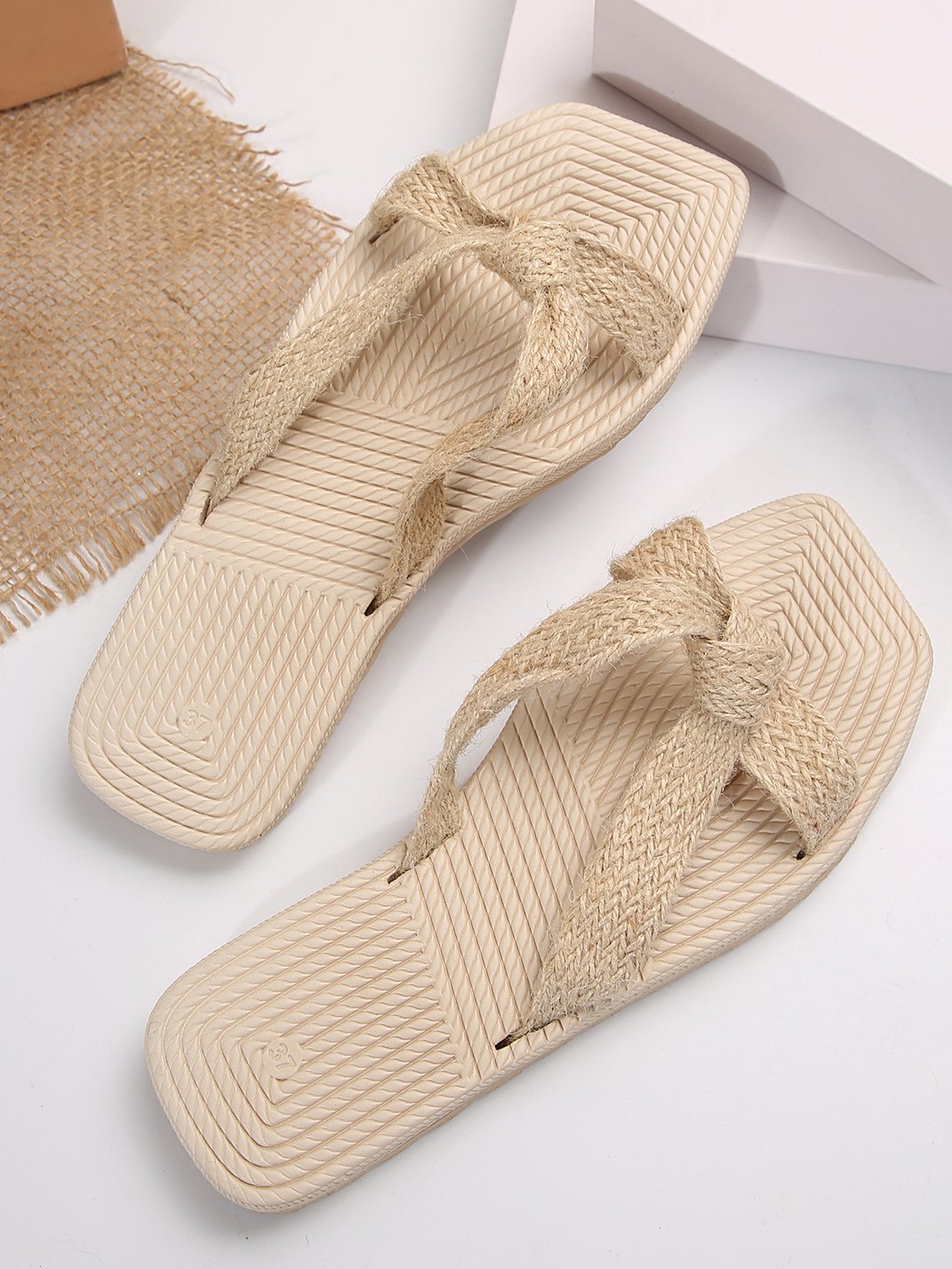 Summer Casual Plain Slide Sandals