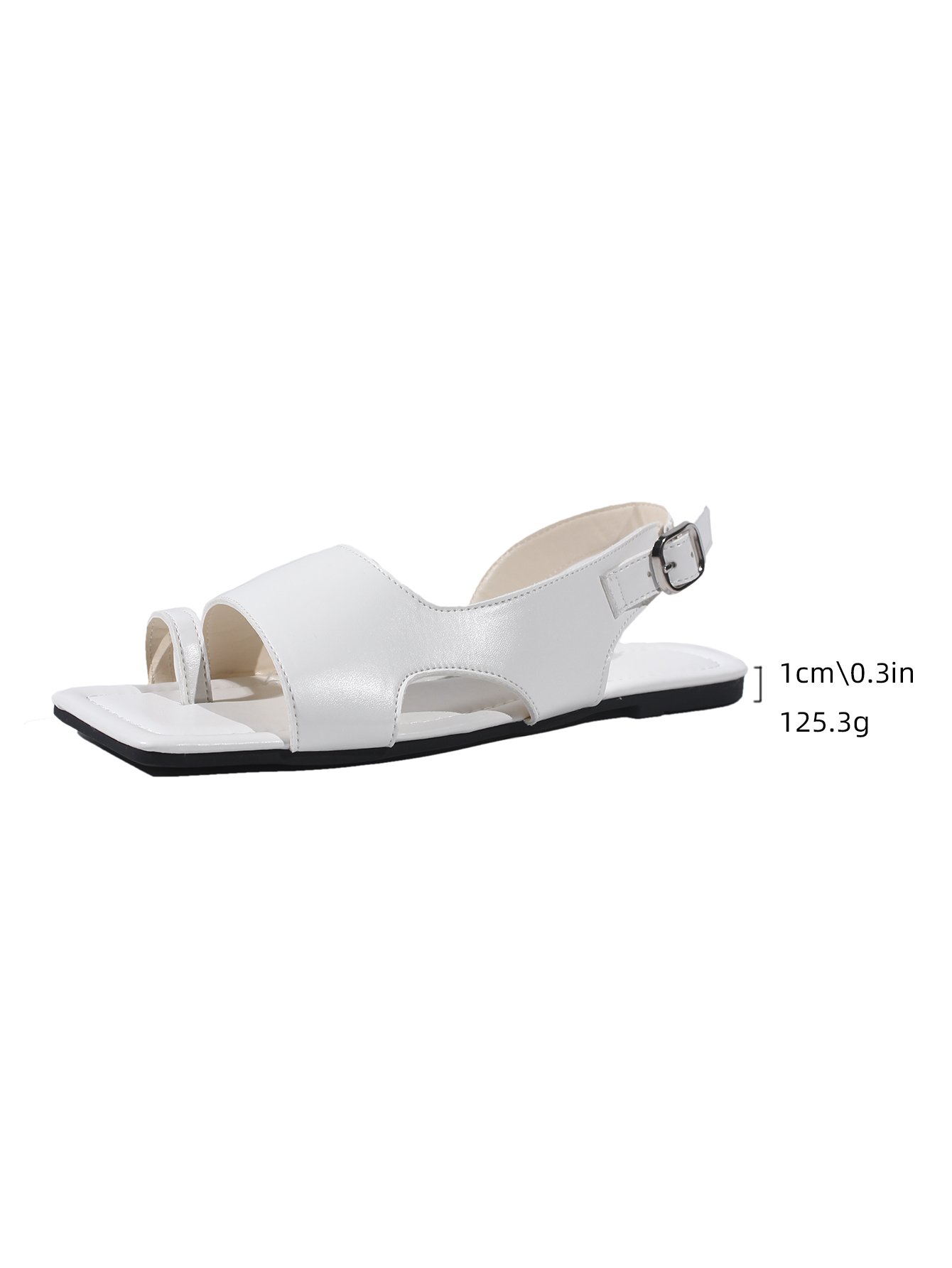 Summer Casual Pu Plain Sandal