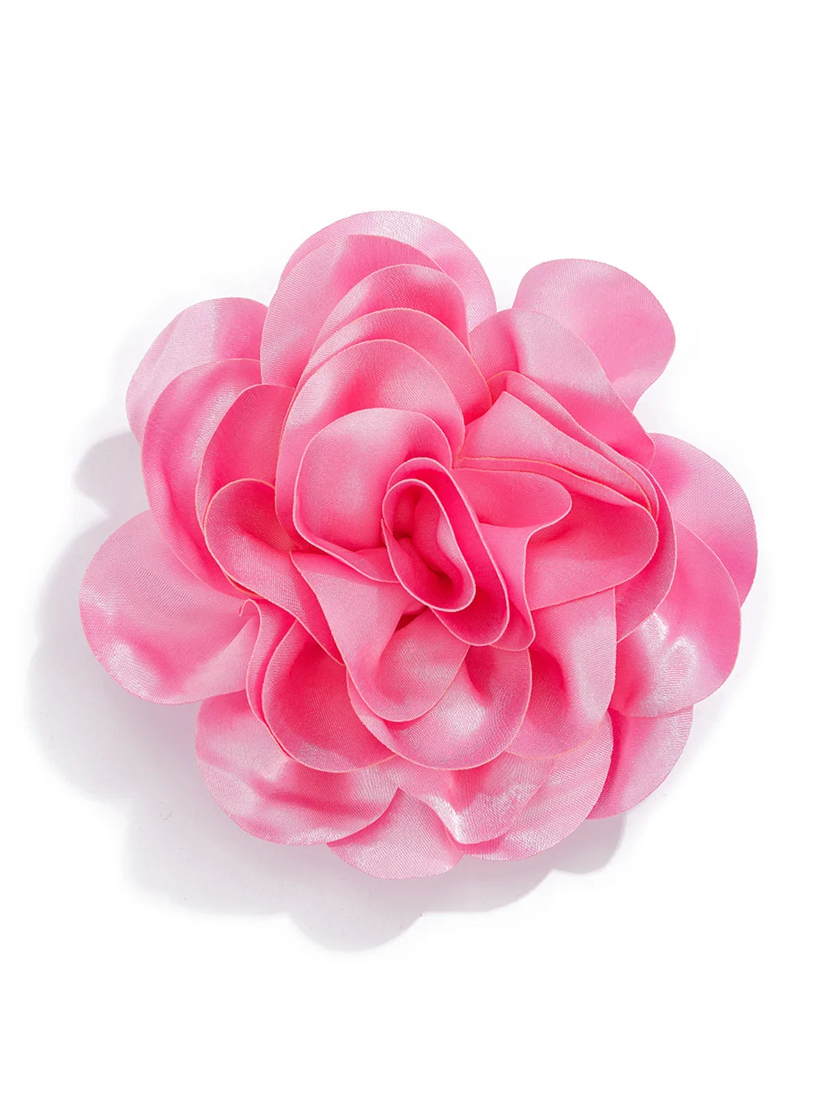 1pc Satin Flower Brooch Suitable For Holiday Parties