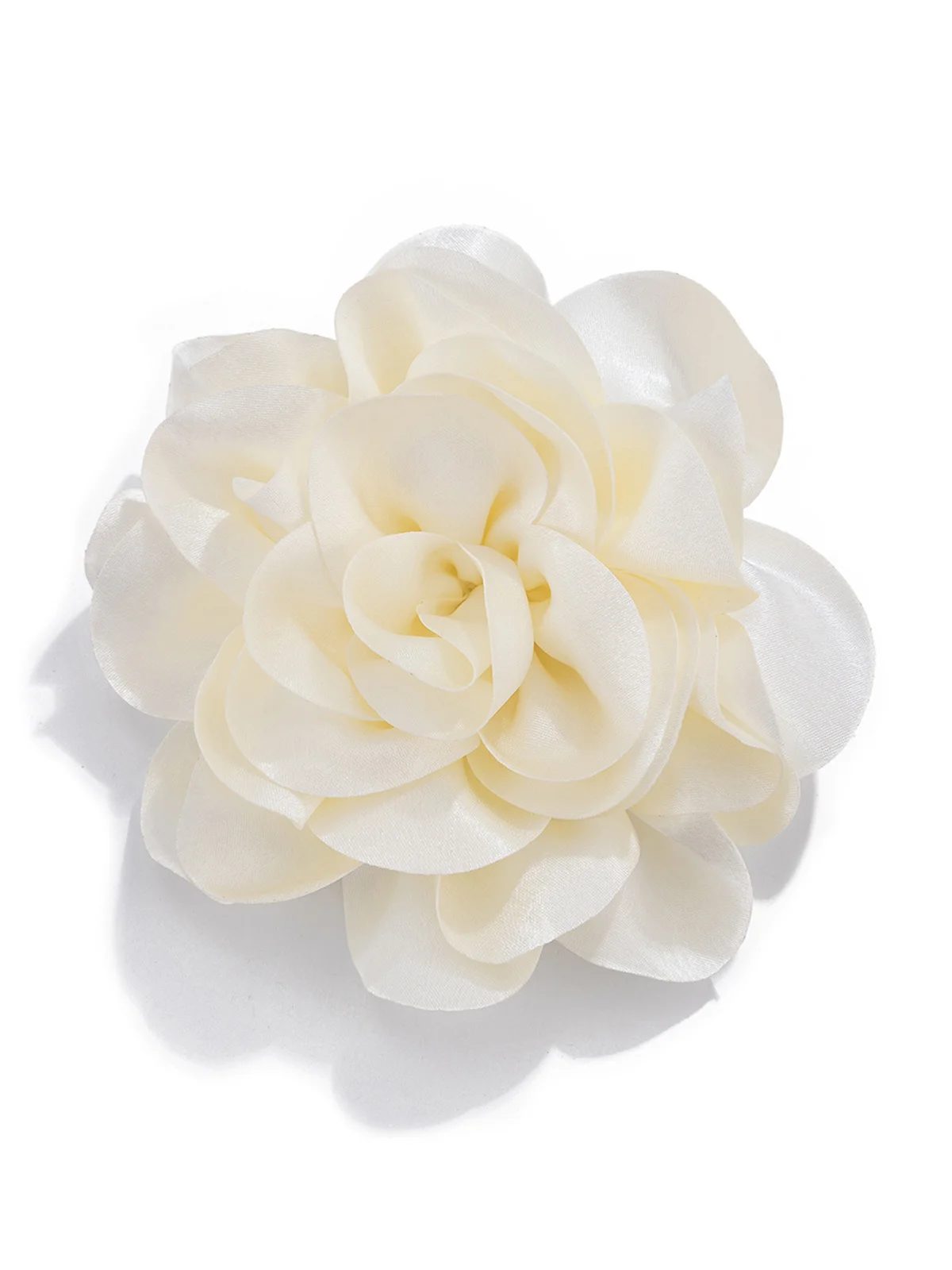 1pc Satin Flower Brooch Suitable For Holiday Parties