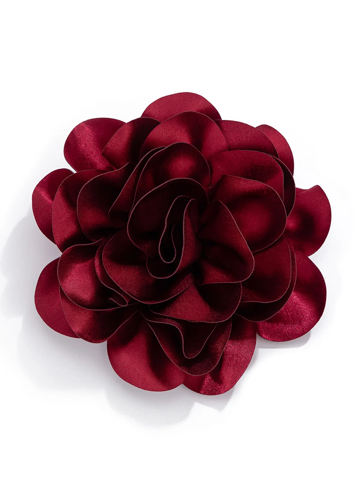 1pc Satin Flower Brooch Suitable For Holiday Parties