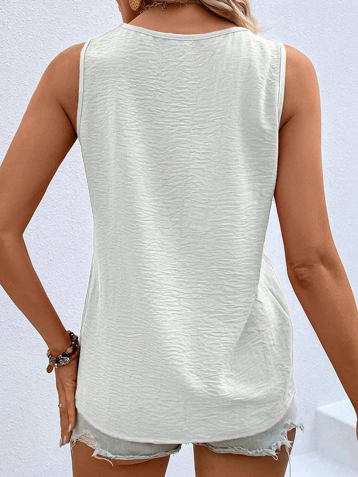 Plain Loose Casual Tank Top