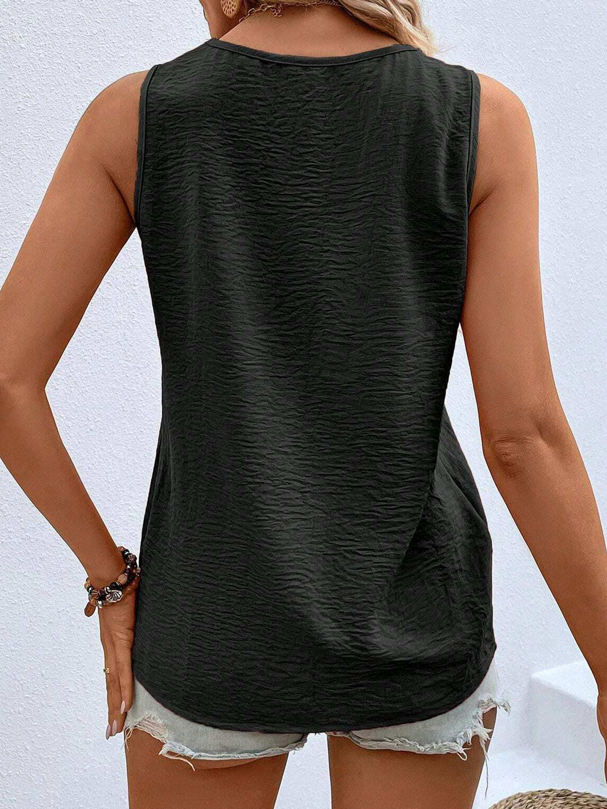 Plain Loose Casual Tank Top