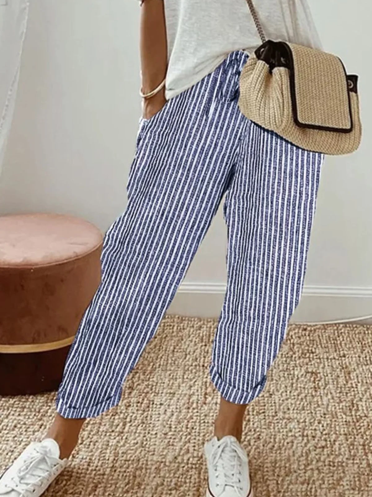 Striped Casual Pants