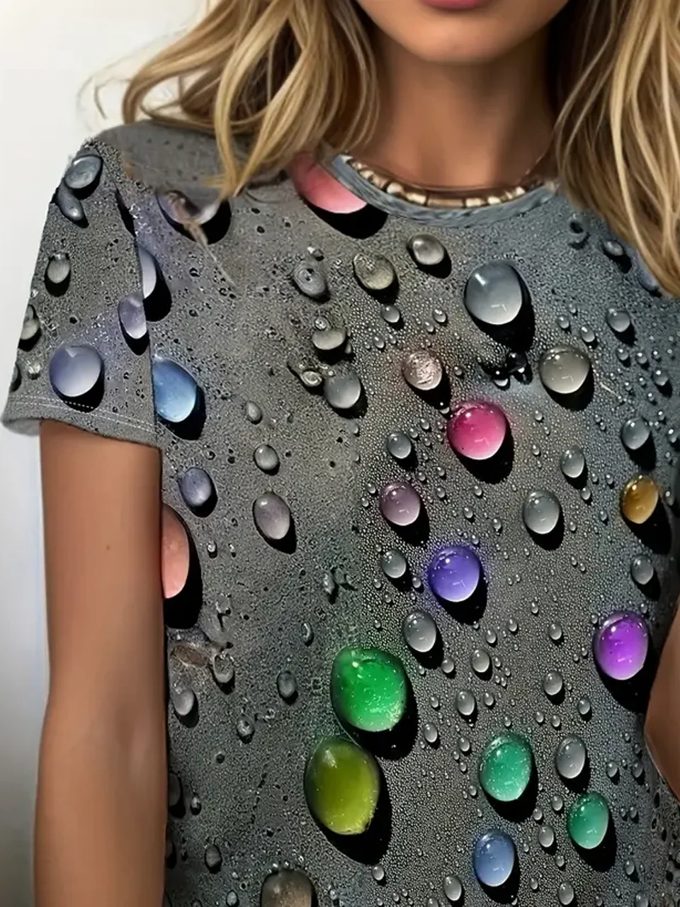 3d printing Casual Abstract Crew Neck T-Shirt