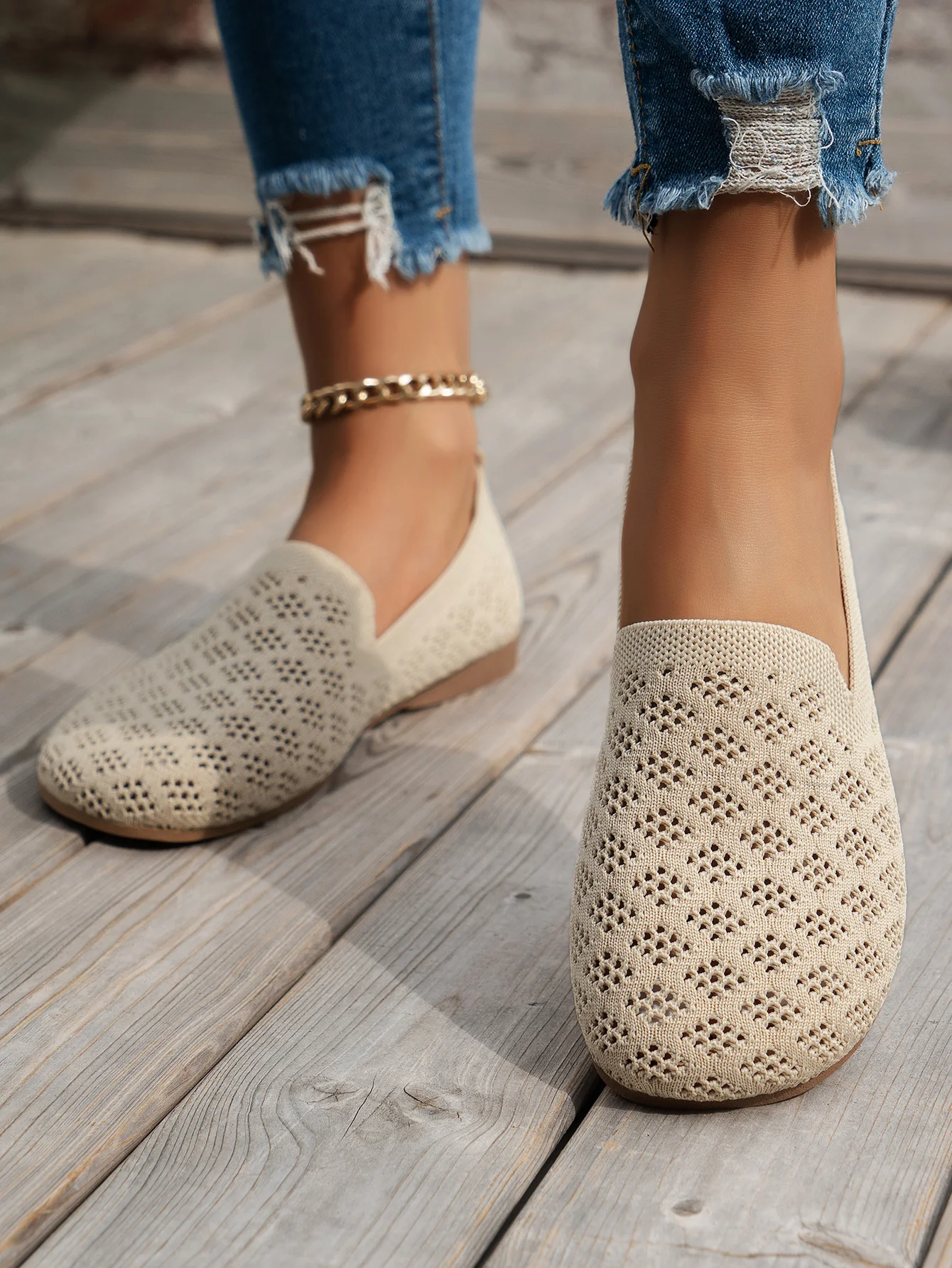 Mesh Fabric All Season Plain Casual Shallow Shoes