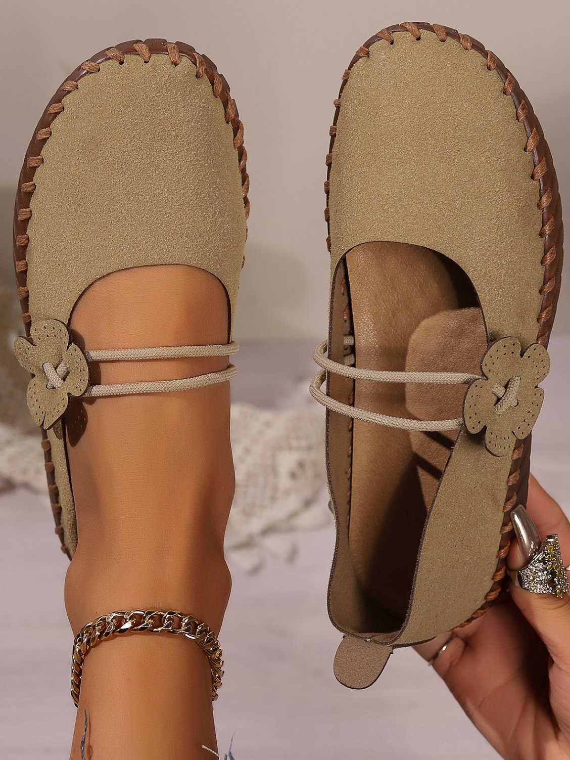 Plain Casual Faux Suede Shallow Shoes