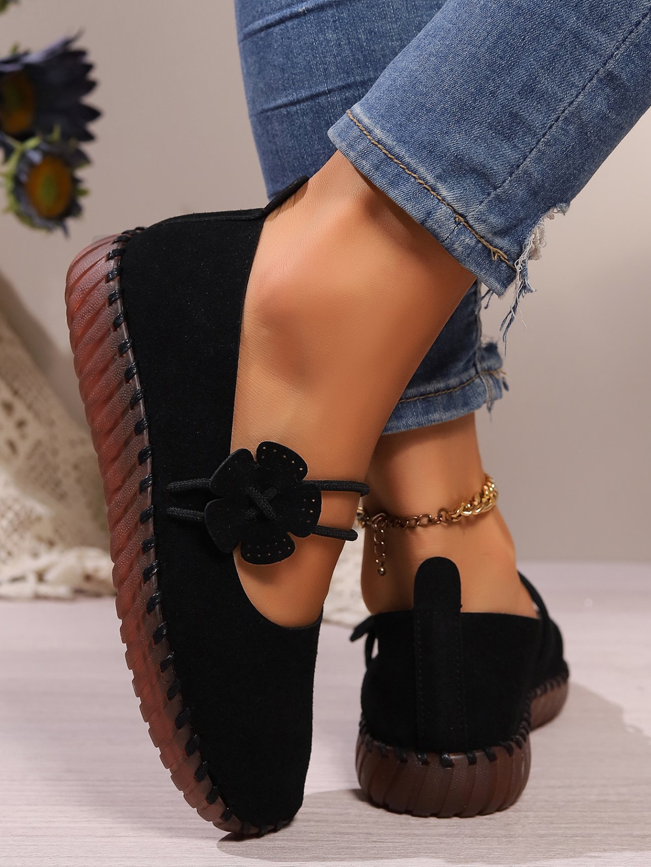 Plain Casual Faux Suede Shallow Shoes