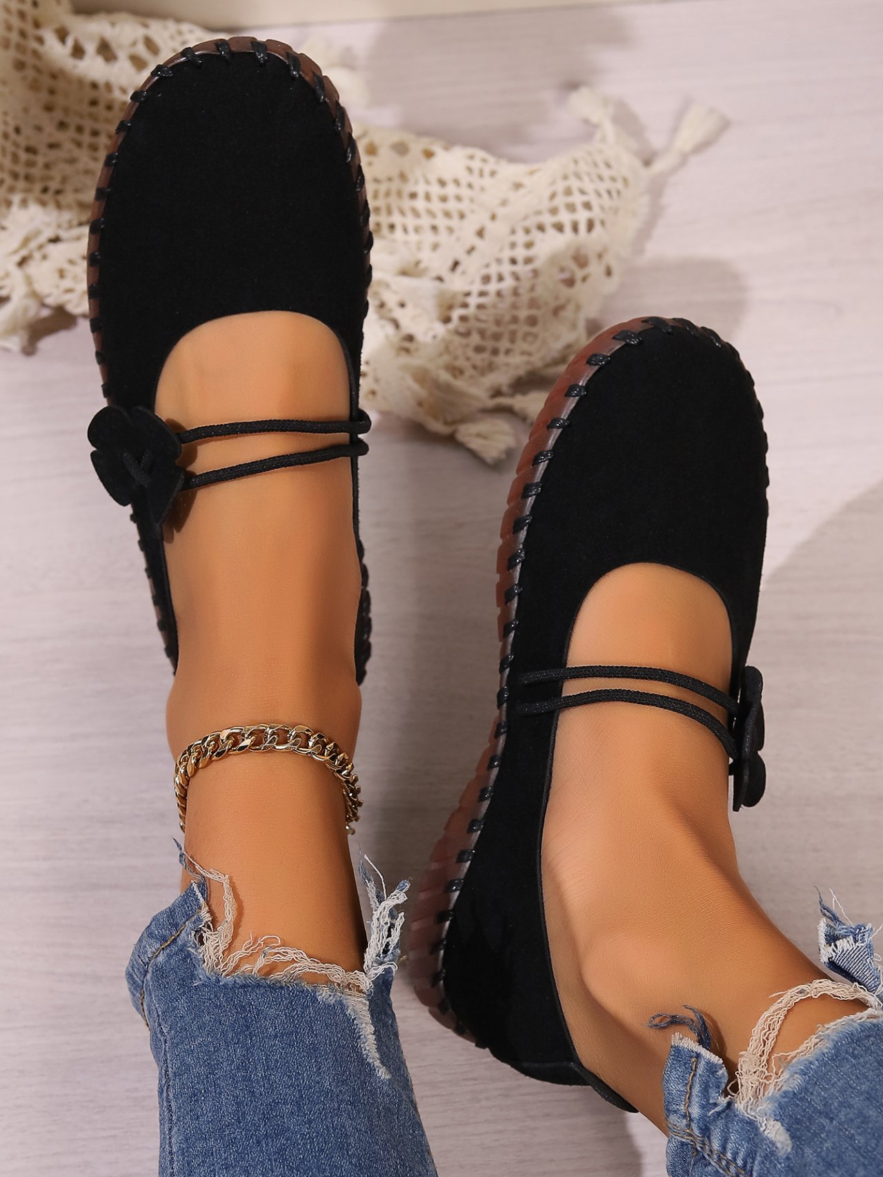 Plain Casual Faux Suede Shallow Shoes