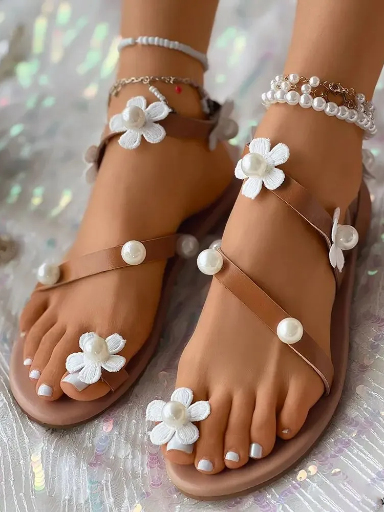 Plain Summer Pu Vacation Sandal