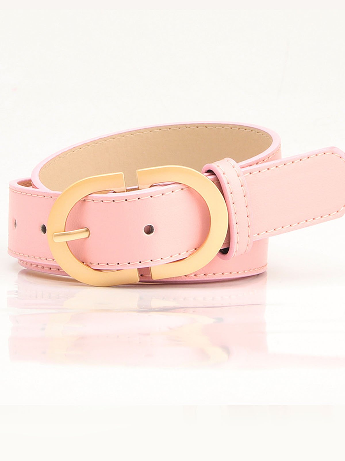 Versatile Women's Minimalist PU Belt