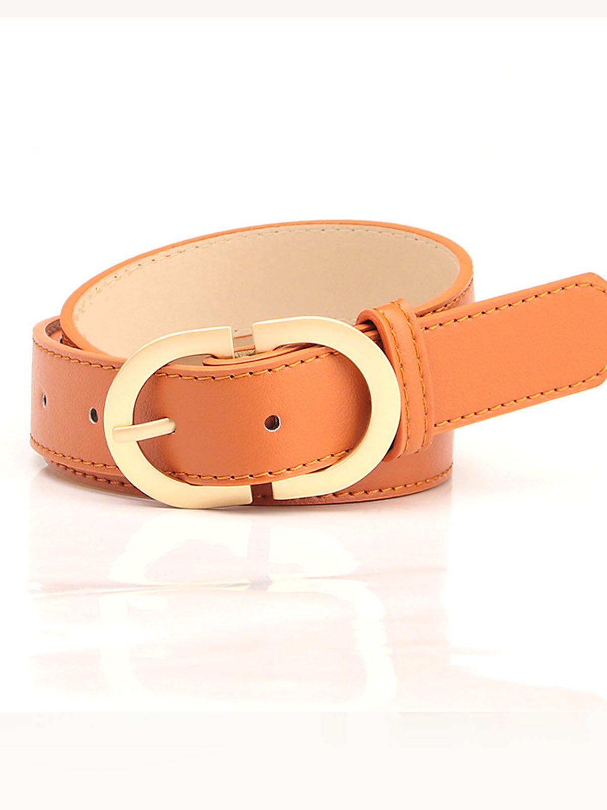 Versatile Women's Minimalist PU Belt