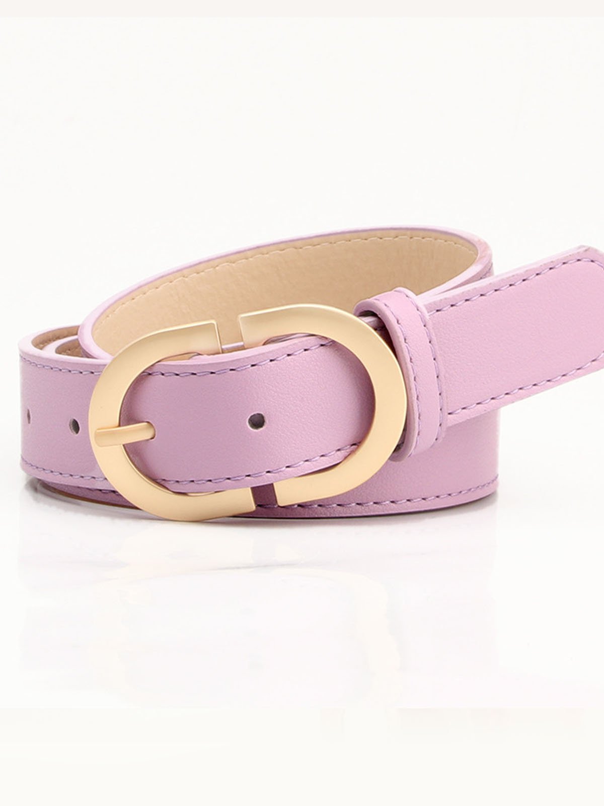 Versatile Women's Minimalist PU Belt